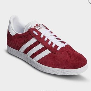 Adidas Gazelle Indoor Originals Mens 12.5 Casual Sneakers Maroon White